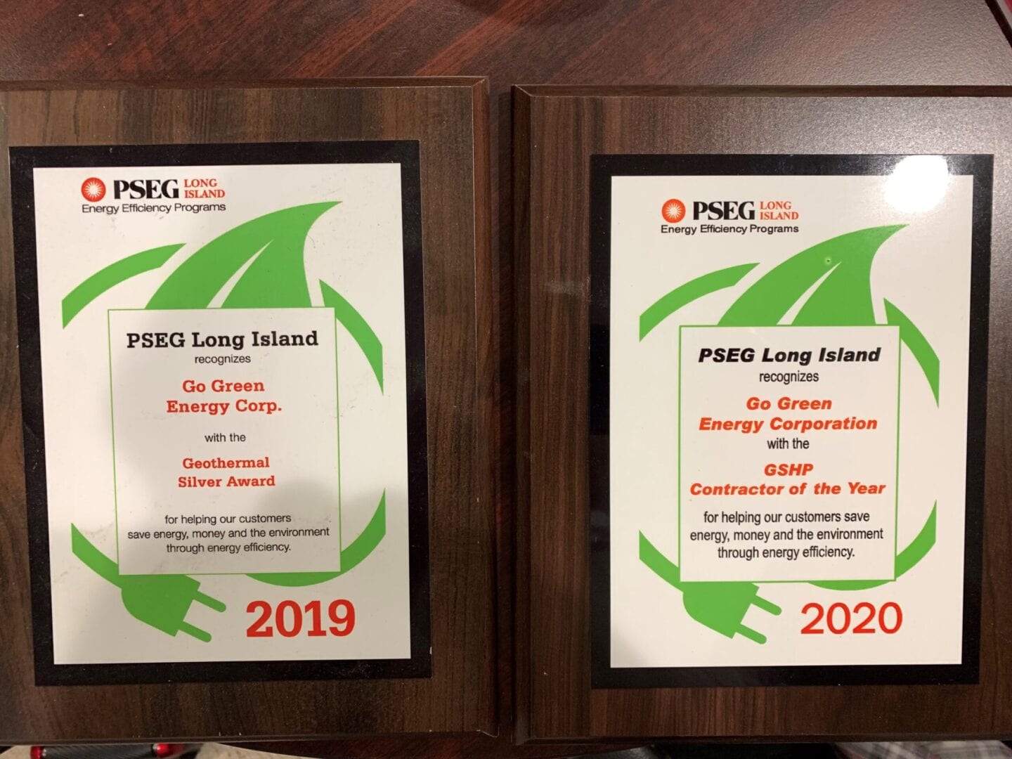 PSEG Long Island Go Green Energy Corp Award